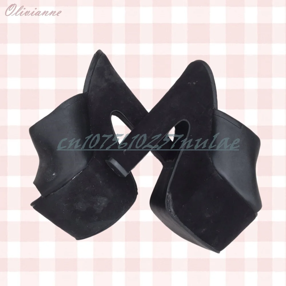 Black Concise Style Peep Toe Slippers Platform Chunky High Heel Elegant Party Fashion Women Shoes 2025 Summer New Para Mujere 
Black Concise Style Peep Toe Slippers Platform Chunky High Heel Elegant Party Fashion Women Shoes 2025 Summer New Para Mujere