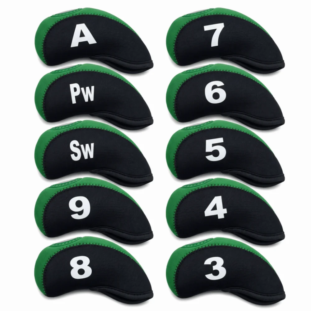 10pcs Neoprene Golf Club Head Covers Shockproof Elastic Golf Club Head Protector Soft Scratch Proof Golf Club Head Cover Set
10pcs Neoprene Golf Club Head Covers Shockproof Elastic Golf Club Head Protector Soft Scratch Proof Golf Club Head Cover Set