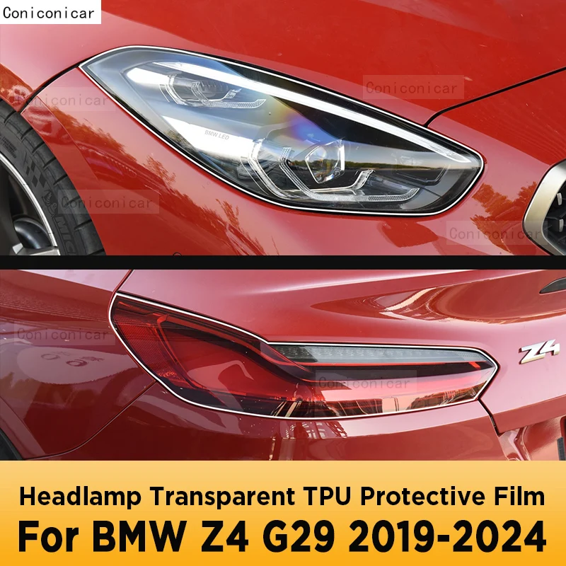 For BMW Z4 G29 2019-2024 Car Exterior Headlight Anti-scratch Front Lamp Transparent TPU Protective Film Accessories Sticker
For BMW Z4 G29 2019-2024 Car Exterior Headlight Anti-scratch Front Lamp Transparent TPU Protective Film Accessories Sticker