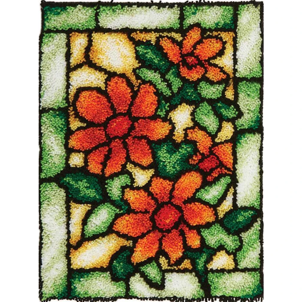 Flower Latch Hook Kits for Adults DIY Rug Making Kits with Preprinted Canvas Pattern Gift Packaging Handmade Embroidery Carpet
Flower Latch Hook Kits for Adults DIY Rug Making Kits with Preprinted Canvas Pattern Gift Packaging Handmade Embroidery Carpet