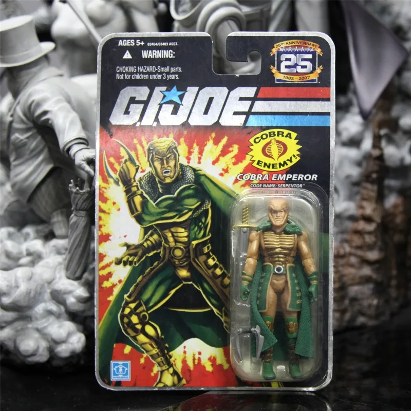 Hasbro G.I.Joe 25th Anniversary Serpentor 3,75 дюйма масштаб 1/18 ретро-карточная фигурка официальная
Hasbro G.I.Joe 25th Anniversary Serpentor 3,75 дюйма масштаб 1/18 ретро-карточная фигурка официальная
