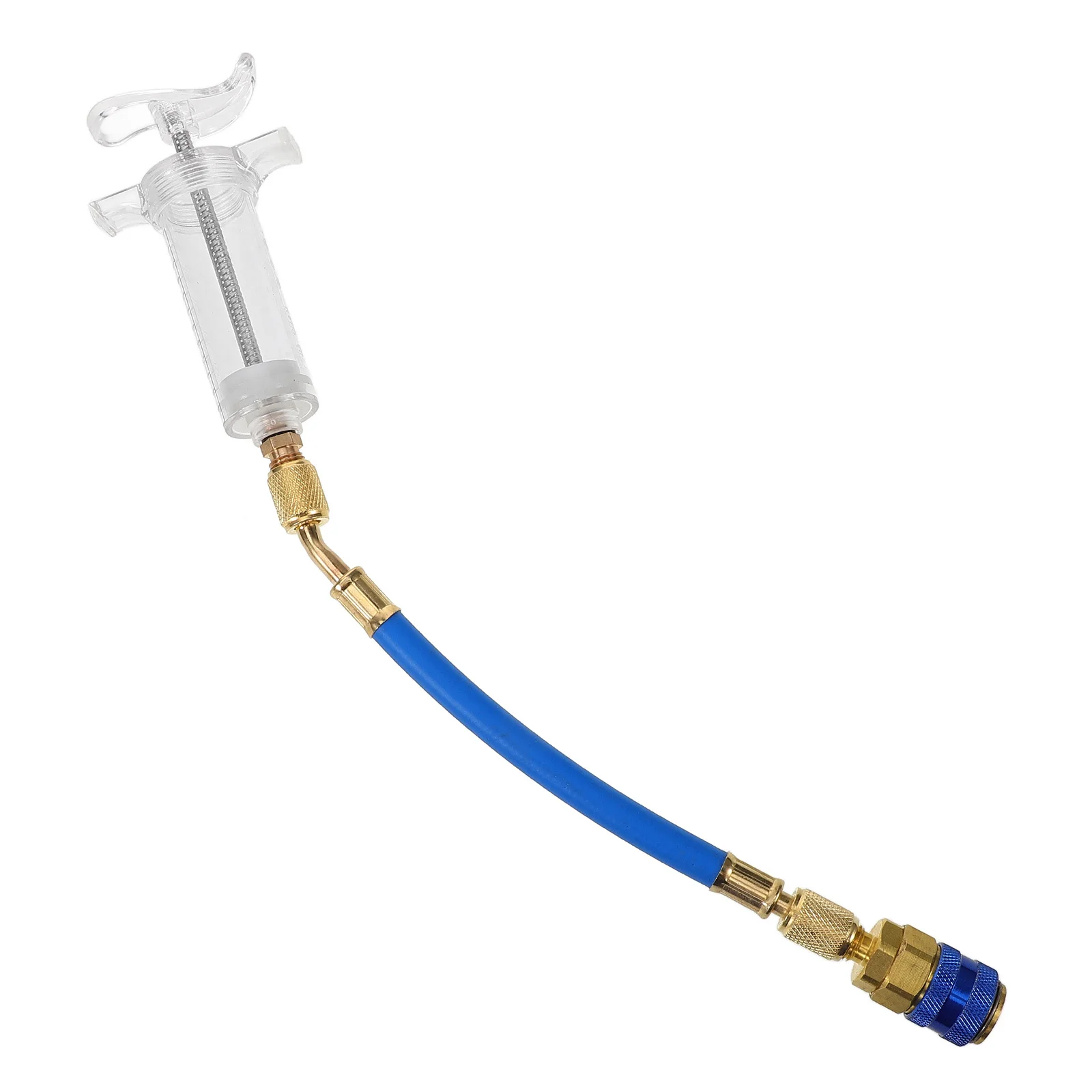 1 Oz AC Oil Injector Dye Tool 1 4 Inch Manual Refrigerant Filling Tube Snap Quick Coupler Car Air Conditioning System 
1 Oz AC Oil Injector Dye Tool 1 4 Inch Manual Refrigerant Filling Tube Snap Quick Coupler Car Air Conditioning System