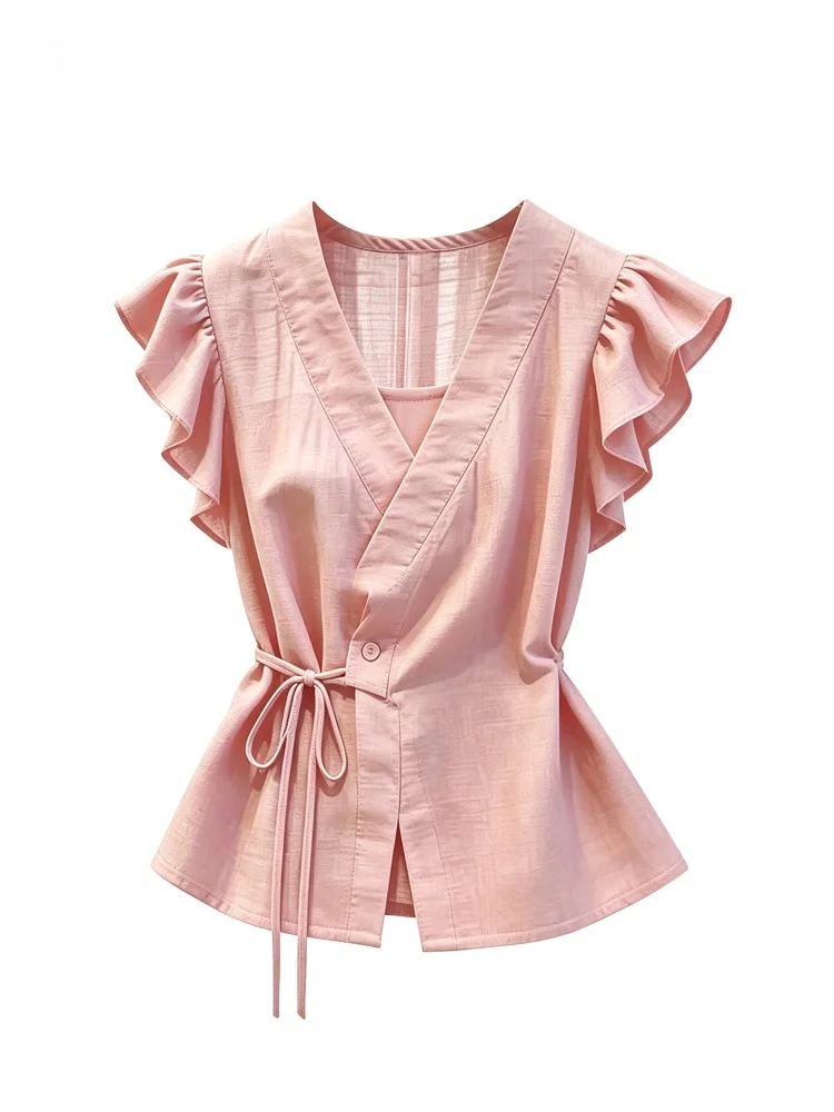 Cara CLUB plus Size Women's Short Sleeve Shirt Casual Style Slim Fit Summer Fashion plus Size Sister Fake Two-Piece Top
Cara CLUB plus Size Women's Short Sleeve Shirt Casual Style Slim Fit Summer Fashion plus Size Sister Fake Two-Piece Top