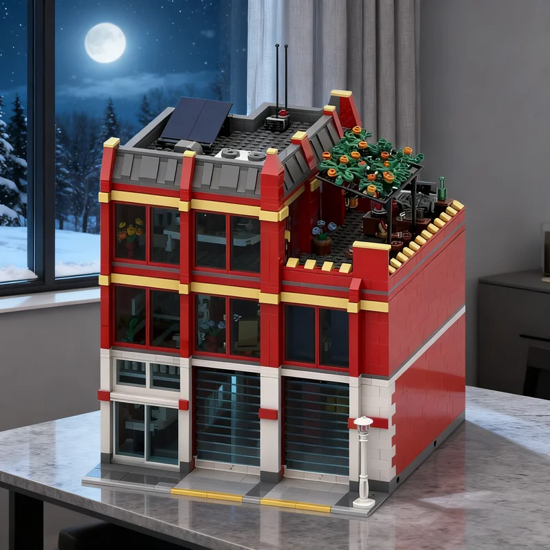 2230pcs MOC Fire Station Modular Streetscape Model Building blocks Construction Christmas gifts toy creative DIY idea Assemble
2230pcs MOC Fire Station Modular Streetscape Model Building blocks Construction Christmas gifts toy creative DIY idea Assemble