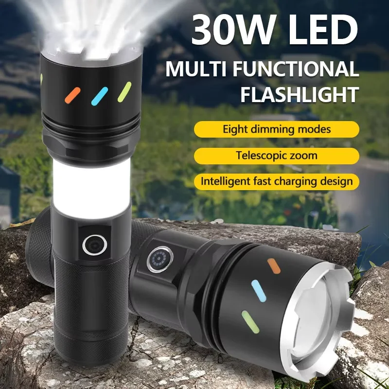 White Laser Strong Light Long Range Flashlight Portable Outdoor Exploration Camping Waterproof High Power Zoom LED Flashlight
White Laser Strong Light Long Range Flashlight Portable Outdoor Exploration Camping Waterproof High Power Zoom LED Flashlight