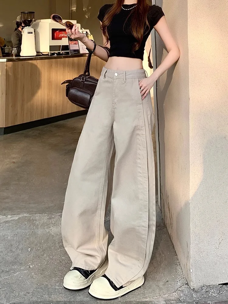 High Waist Slimming Grey Knife Jeans Women Summer New American Loose Wide Leg Banana Scythe Pants Denim Fabric Zipper Cl...
High Waist Slimming Grey Knife Jeans Women Summer New American Loose Wide Leg Banana Scythe Pants Denim Fabric Zipper Cl...