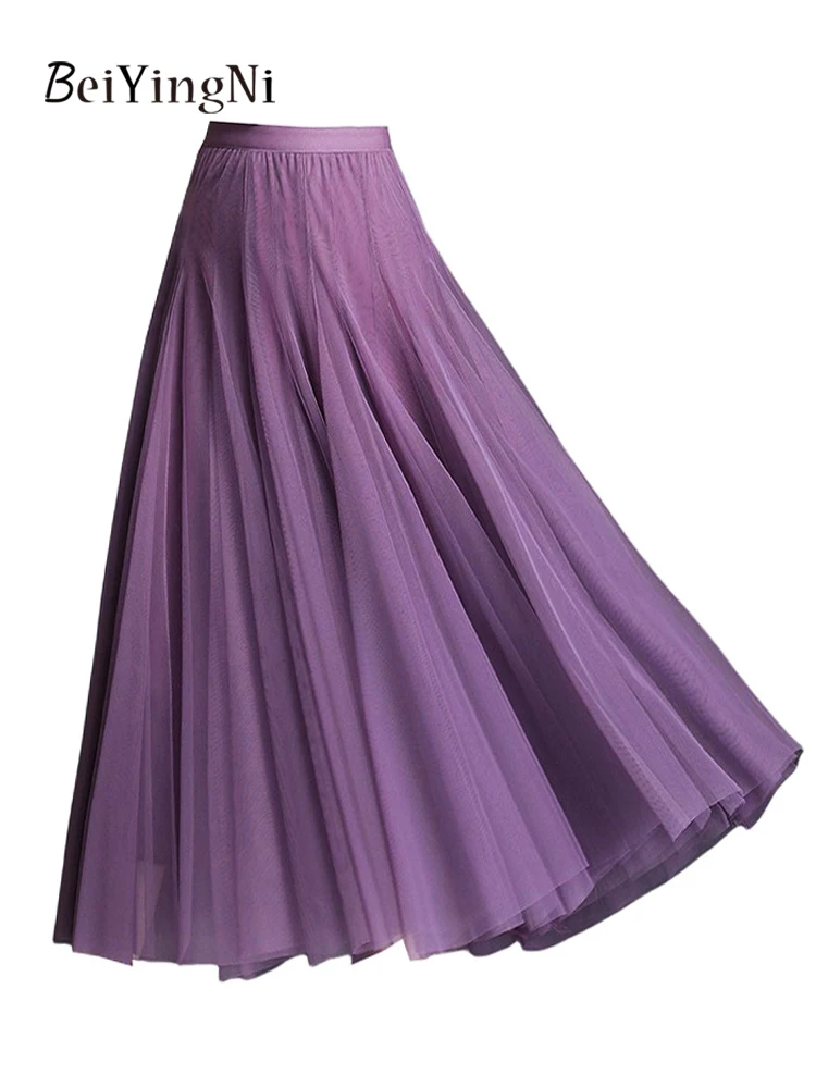 Beiyingni Senior Classy Women's Mesh Pleated Skirts Minimalist Princess Fairy High Waist Midi Skirt Female Fashion Party Skirt
Beiyingni Senior Classy Women's Mesh Pleated Skirts Minimalist Princess Fairy High Waist Midi Skirt Female Fashion Party Skirt