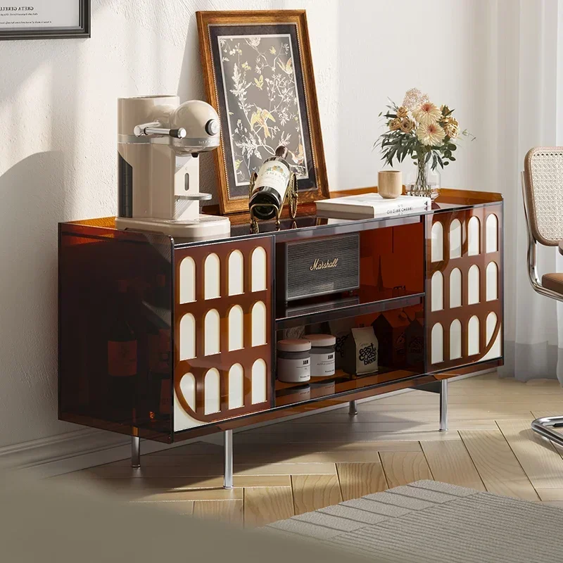 Acrylic light luxury dining side cabinet French wall cabinet
Acrylic light luxury dining side cabinet French wall cabinet