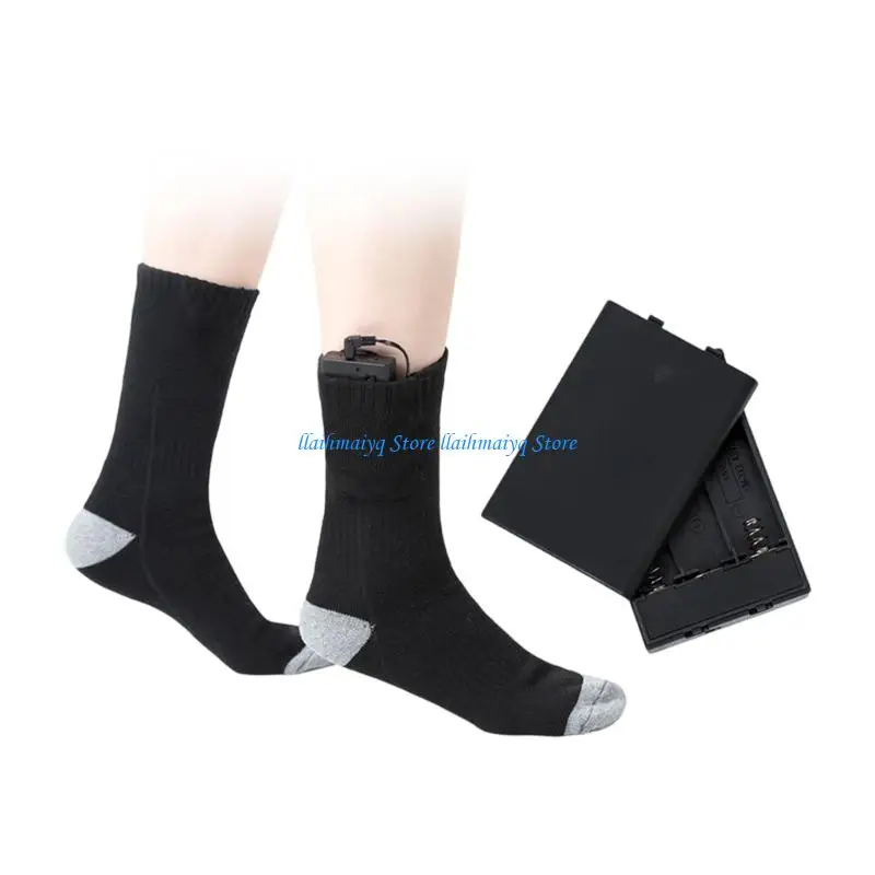 573B Temperature Control Electric Heated Socks For Skiing Hiking Long Thermal Cotton Socks Men Women Cold Weather Stockings
573B Temperature Control Electric Heated Socks For Skiing Hiking Long Thermal Cotton Socks Men Women Cold Weather Stockings