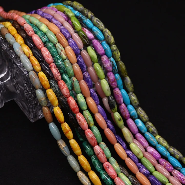 Colorful Stone Beads Rice Shaped Natural Emperor Stone Loose Beads Jewelry Making DIY Necklace Bracelet Accessory Gift
Colorful Stone Beads Rice Shaped Natural Emperor Stone Loose Beads Jewelry Making DIY Necklace Bracelet Accessory Gift