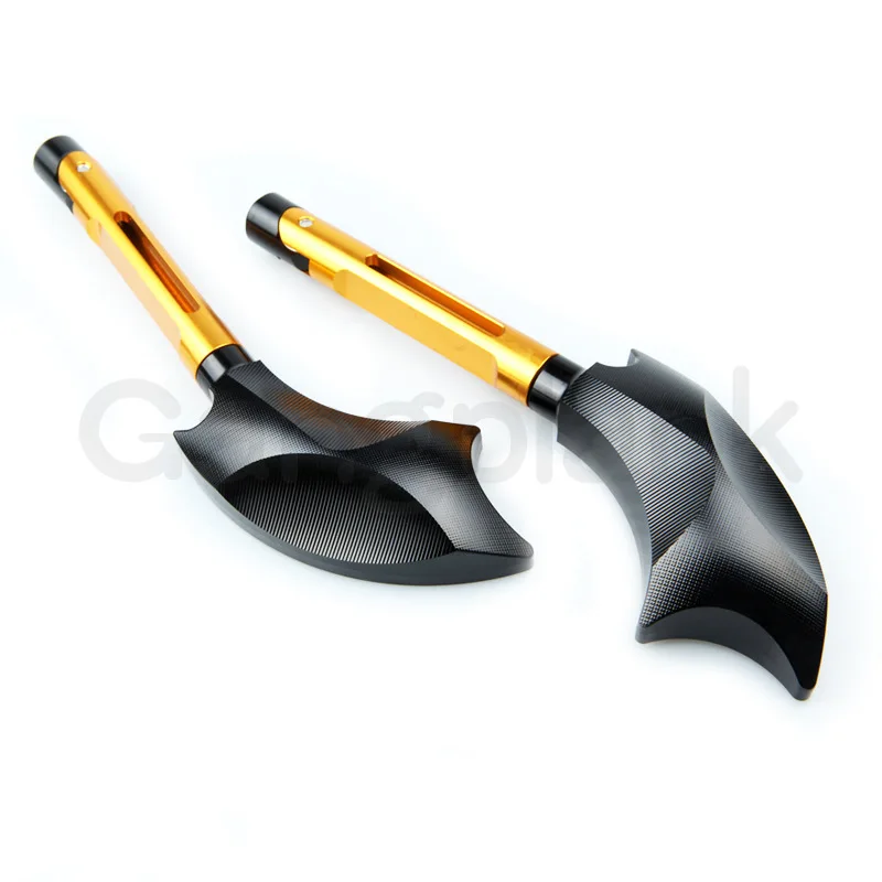 Motorcycle CNC Aluminum Alloy Modified Rearview Mirror Reflector Black Ax Head Mirror Ax-shaped Reversing Side Mirrors Motorbike
Motorcycle CNC Aluminum Alloy Modified Rearview Mirror Reflector Black Ax Head Mirror Ax-shaped Reversing Side Mirrors Motorbike