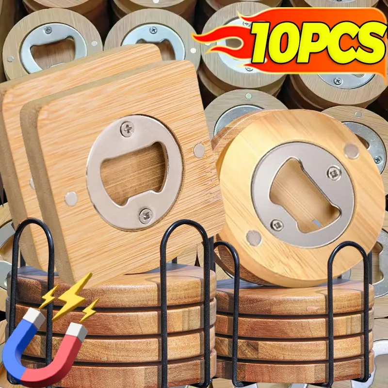 Round Bamboo Bottle Openers Square Magnetic Beer Bottle Opener Portable Fridge Magnet Opener for Wedding Party Beverages Gadget
Round Bamboo Bottle Openers Square Magnetic Beer Bottle Opener Portable Fridge Magnet Opener for Wedding Party Beverages Gadget