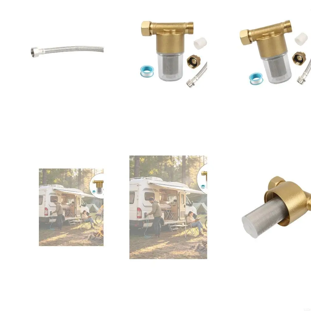 40 Mesh Reusable Liquid Filter Brass Housing With Flexible Hose And Thread Tape For Large capacity Filtration In Vehicles X37F
40 Mesh Reusable Liquid Filter Brass Housing With Flexible Hose And Thread Tape For Large capacity Filtration In Vehicles X37F