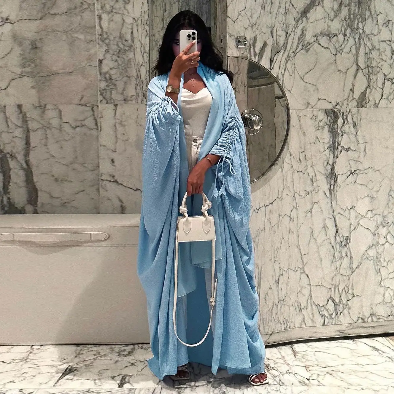 Eid Muslim Women Long Dresses Modest Abaya Jalabiya Lace Up Cardigan Robe Ramadan Morocco Dubai 2025 Open Abayas Islam Kaftan
Eid Muslim Women Long Dresses Modest Abaya Jalabiya Lace Up Cardigan Robe Ramadan Morocco Dubai 2025 Open Abayas Islam Kaftan