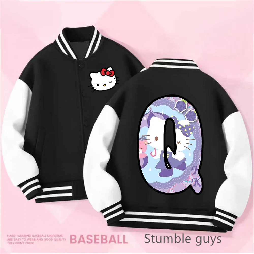 Sanrio Kawaii Hello Kitty фотография Милая мультяшная девушка куртка весна осень новая свободная детская бейсбольная форма подарок на день рождения
Sanrio Kawaii Hello Kitty фотография Милая мультяшная девушка куртка весна осень новая свободная детская бейсбольная форма подарок на день рождения