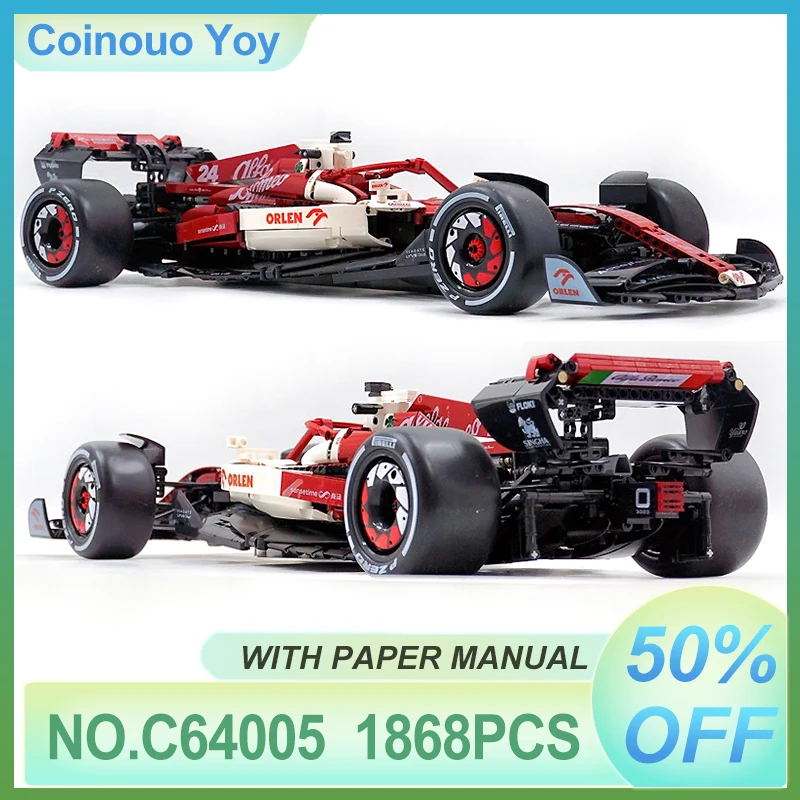CADA 64005 MOC Formula Vehicle F1S 1:8 Model Building Block Brick DIY Assembly Puzzle Toys Assembly Birthday Christmas Gifts Kid
CADA 64005 MOC Formula Vehicle F1S 1:8 Model Building Block Brick DIY Assembly Puzzle Toys Assembly Birthday Christmas Gifts Kid