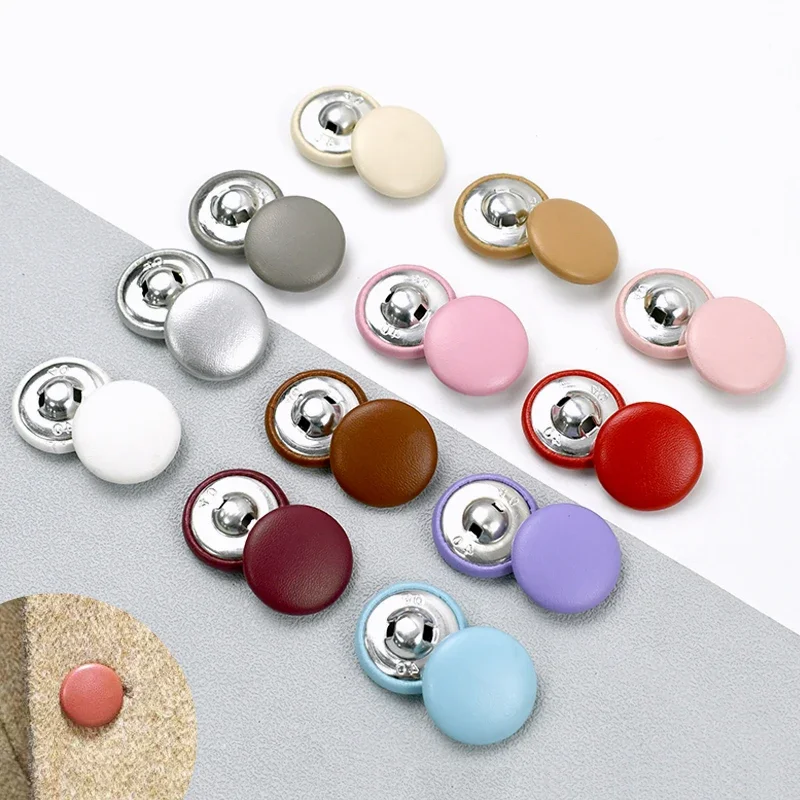 50Pc Meetee Leather Round Shank Button 11-28mm Replace Buttons for Bag Sofa Clothing Repair Buckle DIY Sewing Accessories
50Pc Meetee Leather Round Shank Button 11-28mm Replace Buttons for Bag Sofa Clothing Repair Buckle DIY Sewing Accessories