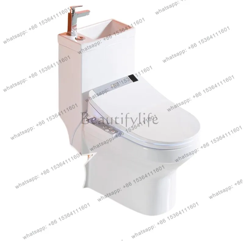 Smart toilet with wash basin, integrated household bathroom, automatic smart toilet, wall row toilet
Smart toilet with wash basin, integrated household bathroom, automatic smart toilet, wall row toilet