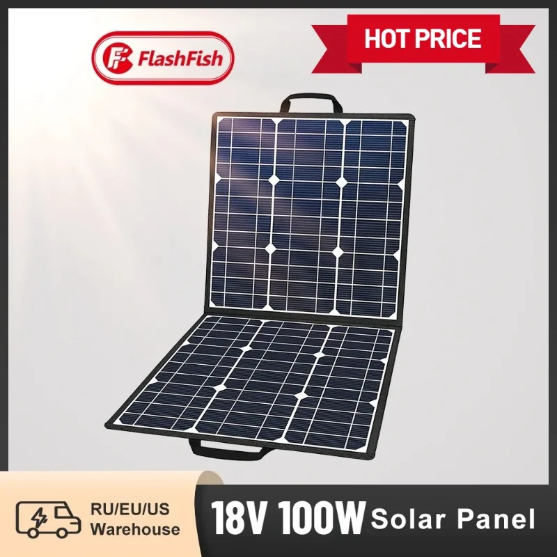 FF Flashfish Portable Solar Panel 50W 18V Sunpower Foldable Solar Power Charger Battery Cells 5V USB Outdoor for Generator Phone
FF Flashfish Portable Solar Panel 50W 18V Sunpower Foldable Solar Power Charger Battery Cells 5V USB Outdoor for Generator Phone
