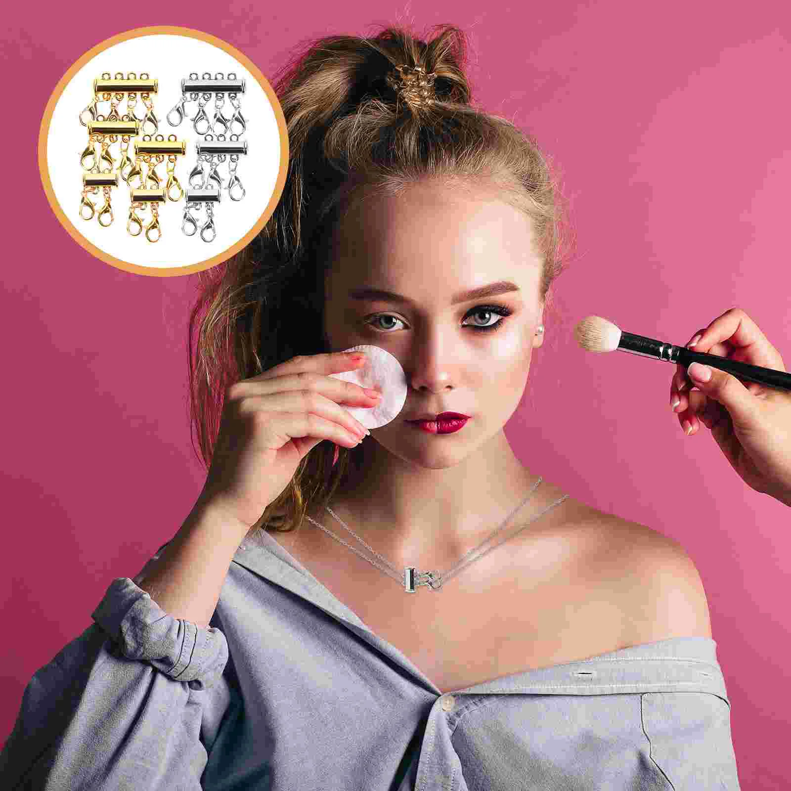 8 Pcs Jewelry Magnet Buckle Layered Clasps Necklace Separator for Layering Magnetic Making Multi
8 Pcs Jewelry Magnet Buckle Layered Clasps Necklace Separator for Layering Magnetic Making Multi