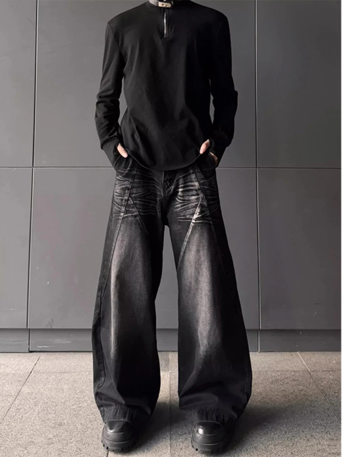 Extended Length adual Color adient Straight Leg Wide Leg Jeans Men's American High Street Sle Youth Faion Jeans
Extended Length adual Color adient Straight Leg Wide Leg Jeans Men's American High Street Sle Youth Faion Jeans