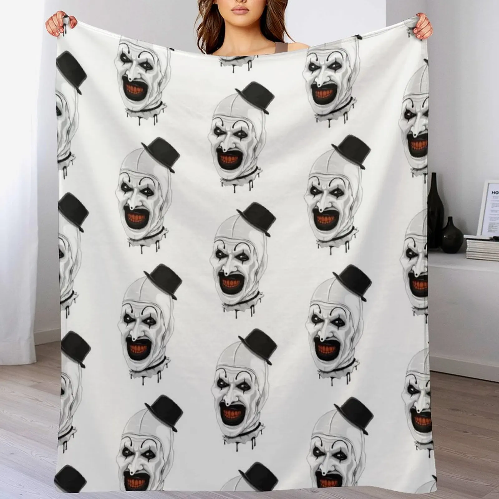 Art the Clown terrifier movie halloween Throw Blanket funny gift Giant Sofa Soft Plush Plaid Personalized Gift Blankets
Art the Clown terrifier movie halloween Throw Blanket funny gift Giant Sofa Soft Plush Plaid Personalized Gift Blankets