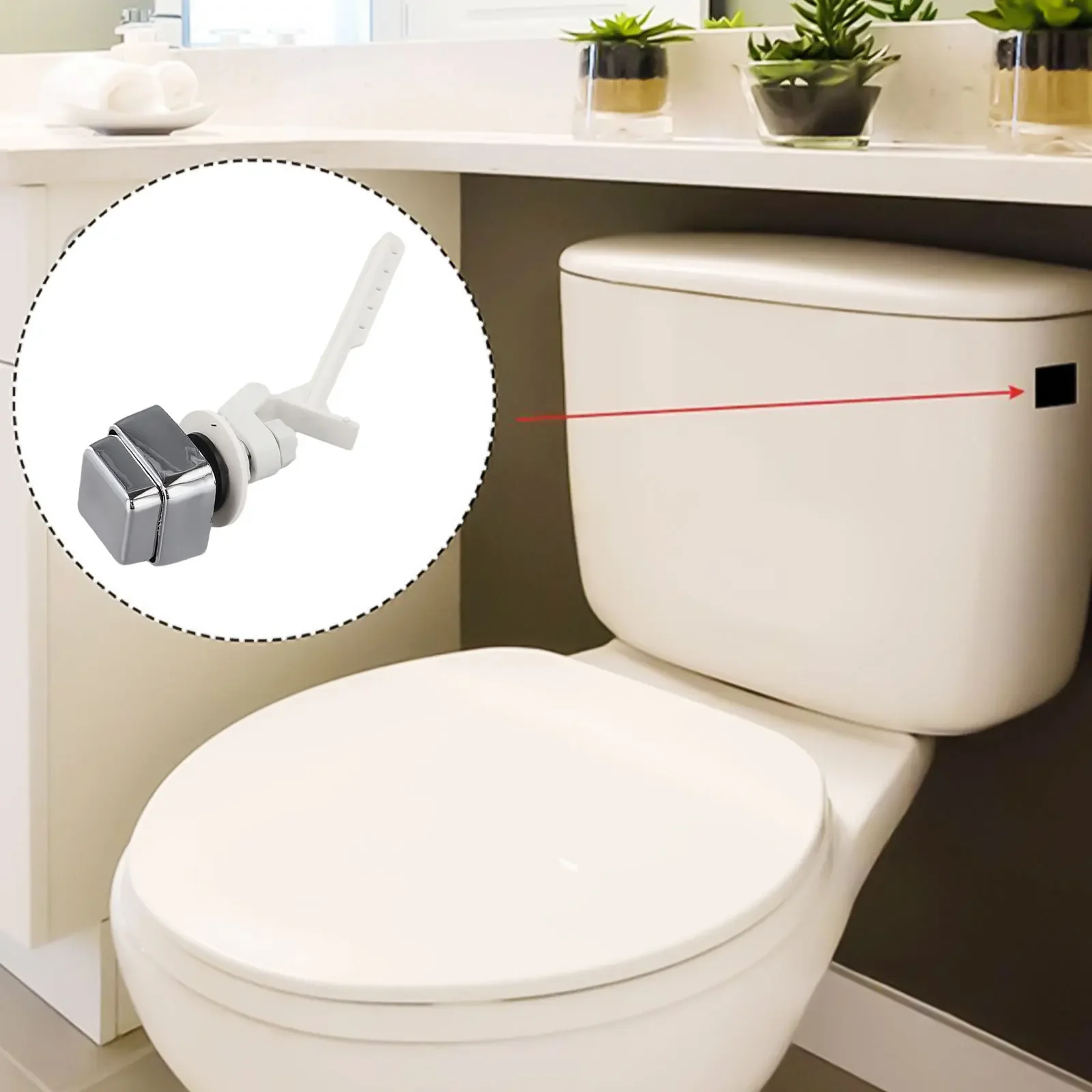 Plastic Push Button Flush Kit For Side Mount Toilets With Trip Lever Handle And Optimized Actuation For Standard Tank Use
Plastic Push Button Flush Kit For Side Mount Toilets With Trip Lever Handle And Optimized Actuation For Standard Tank Use