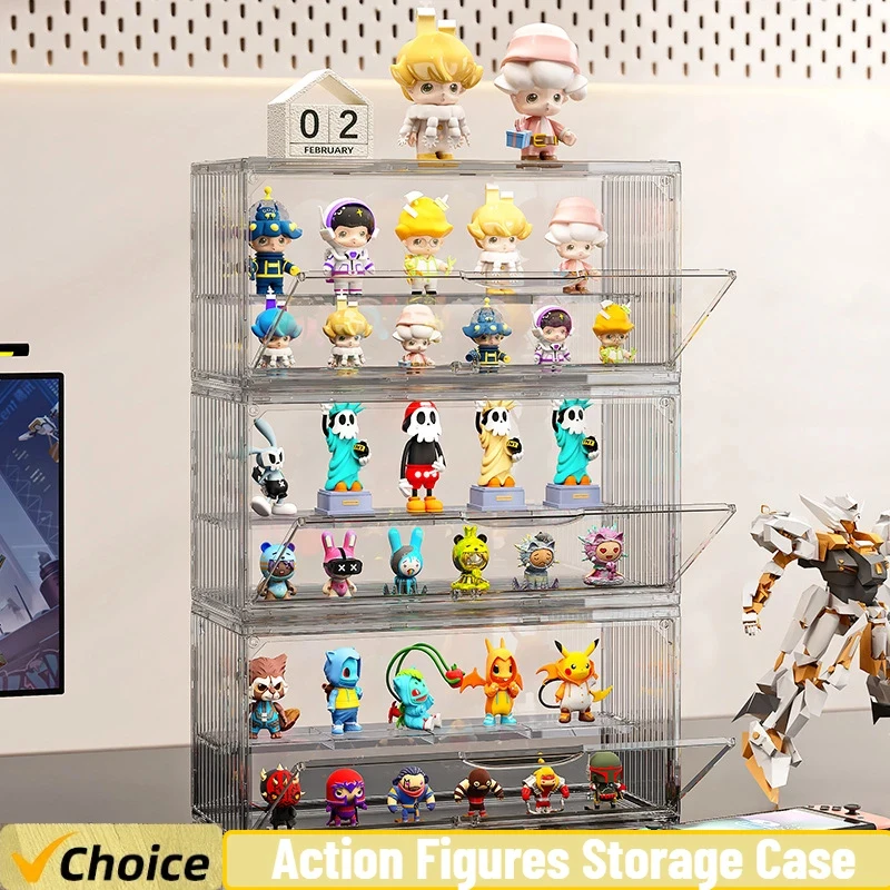 Stackable Dust-Proof Action Figure Display Box Transparent Organizer with Dividers for Collectibles Blind Boxes and Figurines
Stackable Dust-Proof Action Figure Display Box Transparent Organizer with Dividers for Collectibles Blind Boxes and Figurines