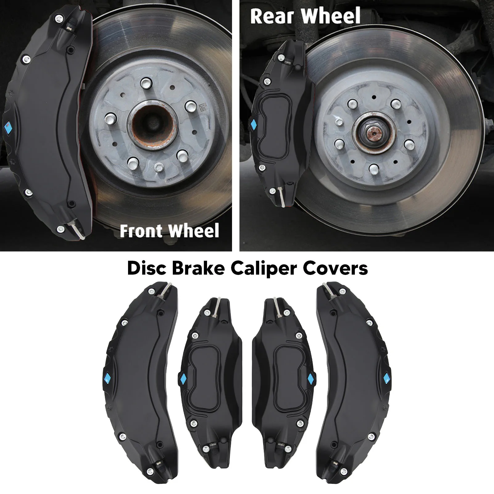 4PCS Black Aluminum Alloy Brake Caliper Covers for Tesla Model 3 18/19in Wheels Hub High Quality
4PCS Black Aluminum Alloy Brake Caliper Covers for Tesla Model 3 18/19in Wheels Hub High Quality