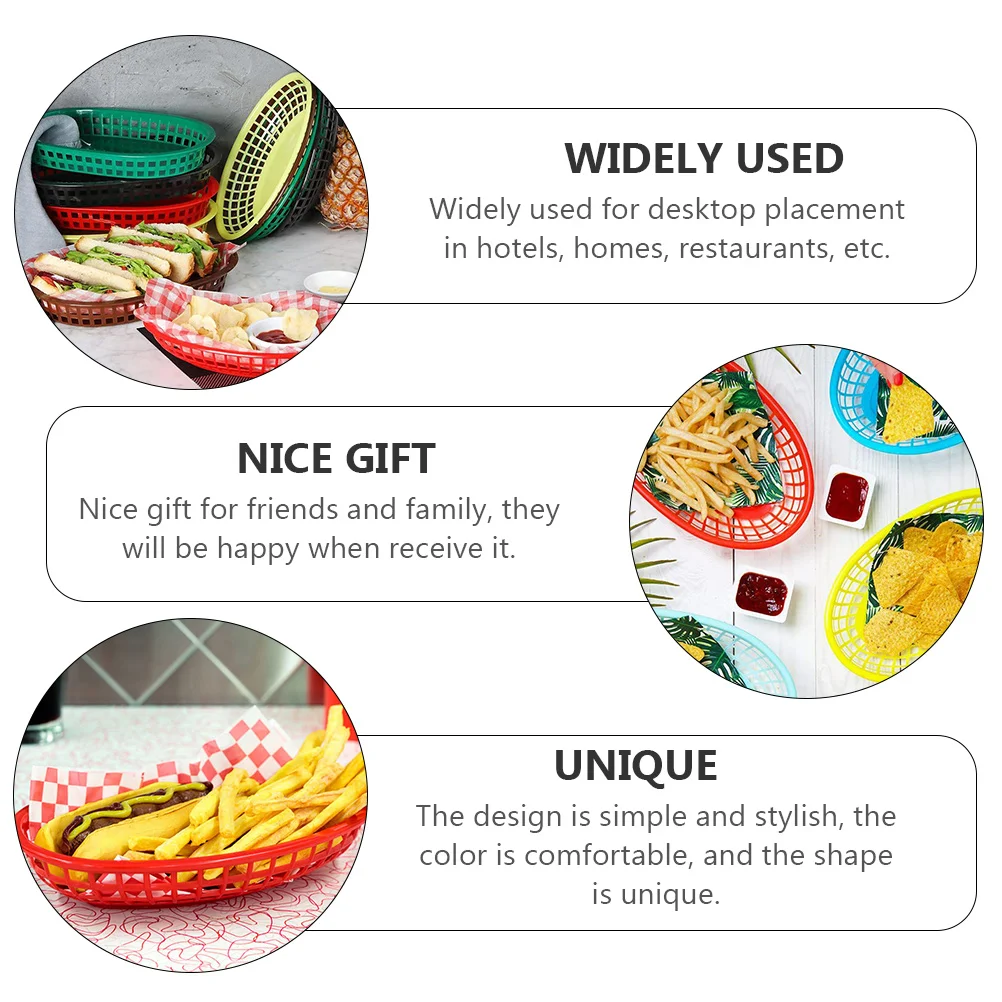 12pcs Boat shaped Plastic Food Storage Basket for Chips Burgers Fruits Red Easy Clean Home Hotel Kitchen Bar Use Premium
12pcs Boat shaped Plastic Food Storage Basket for Chips Burgers Fruits Red Easy Clean Home Hotel Kitchen Bar Use Premium