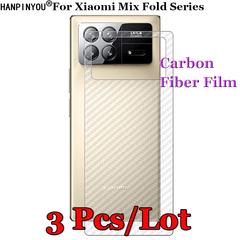 3 Pcs/Lot For Xiaomi Mix Fold 3 2 Fold3 3D Non-slip Carbon Fiber Back Film Screen Protector Protective Sticker
3 Pcs/Lot For Xiaomi Mix Fold 3 2 Fold3 3D Non-slip Carbon Fiber Back Film Screen Protector Protective Sticker