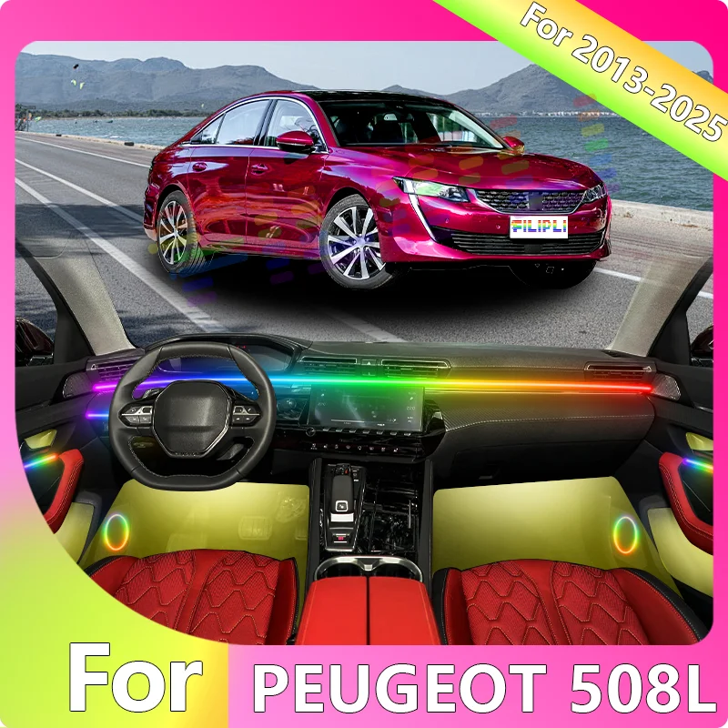 FILIPLI для PEUGEOT 2008 для 2013, многоцветный RGB голосовой контроль, автомобильный светодиодный светильник для настроения, киберпанк, синхронизация музыки, автомобильное окружающее освещение
FILIPLI для PEUGEOT 2008 для 2013, многоцветный RGB голосовой контроль, автомобильный светодиодный светильник для настроения, киберпанк, синхронизация музыки, автомобильное окружающее освещение