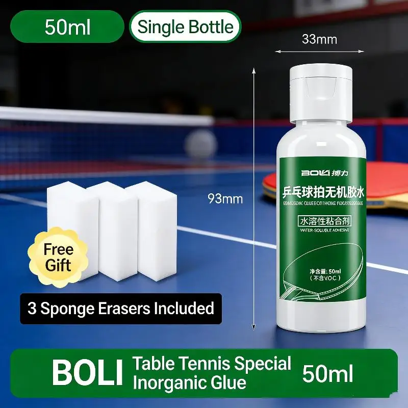 1 Set VOC Free Ping Pong Rubber Adhesive 50ML Table Tennis Glue Professional Water-based Inorganic Glue For Racket Expansion Oil
1 Set VOC Free Ping Pong Rubber Adhesive 50ML Table Tennis Glue Professional Water-based Inorganic Glue For Racket Expansion Oil