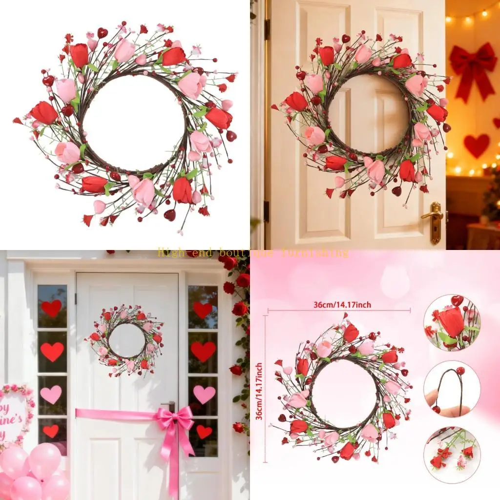 L9NB Realistic Artificial Berries Wreath Spring Wreath for Front Door Wall Window
L9NB Realistic Artificial Berries Wreath Spring Wreath for Front Door Wall Window