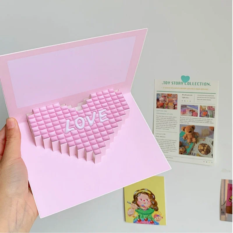 2Pcs Valentine's Day Love Card Birthday Gift Creative Cute Bear Card Three-dimensional Cake Blessing Card
2Pcs Valentine's Day Love Card Birthday Gift Creative Cute Bear Card Three-dimensional Cake Blessing Card