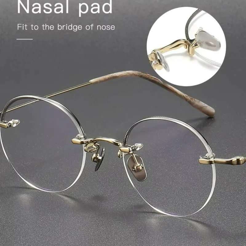Top Quality Brand Round Spectacles Rimless Titanium Glasses Frame Testudinarious Vintage Simple Eyeglass New Ultralight Eyewear
Top Quality Brand Round Spectacles Rimless Titanium Glasses Frame Testudinarious Vintage Simple Eyeglass New Ultralight Eyewear