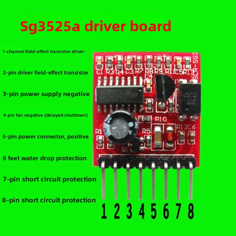 18.5KHz 3525 driver board inverter drive board head drive small board with fan delay water protection
18.5KHz 3525 driver board inverter drive board head drive small board with fan delay water protection