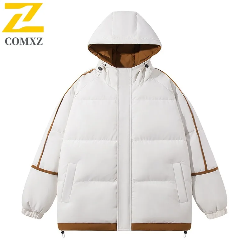 COMXZ Мужская хлопковая стеганая куртка 2025 Премиум Лыжный курорт Теплая повседневная флисовая куртка для прогулок Уличный вид Универсальное стеганое пальто 
COMXZ Мужская хлопковая стеганая куртка 2025 Премиум Лыжный курорт Теплая повседневная флисовая куртка для прогулок Уличный вид Универсальное стеганое пальто