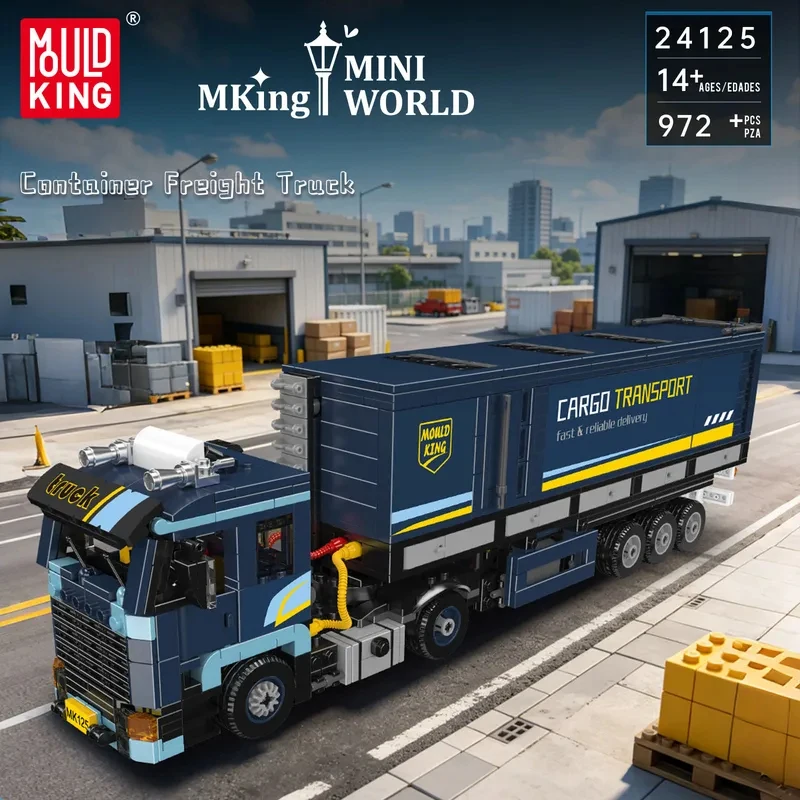 972PCS Cargo Transport Truck Model Mould King 24125 Mini World Series Container Freight Truck Collecting Toys Birthday Gifts
972PCS Cargo Transport Truck Model Mould King 24125 Mini World Series Container Freight Truck Collecting Toys Birthday Gifts