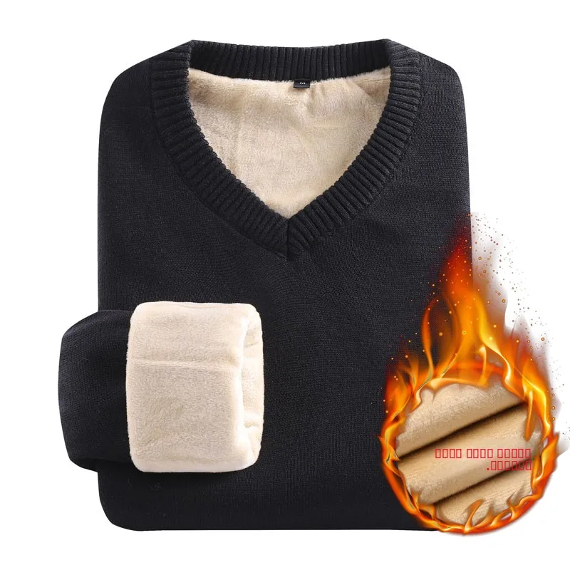 Thiened Pure Cotton Fce V-Ne Men's Sweater Slim Fit Warm Casual Wear Color Knitted Top for Young Men in Winter
Thiened Pure Cotton Fce V-Ne Men's Sweater Slim Fit Warm Casual Wear Color Knitted Top for Young Men in Winter