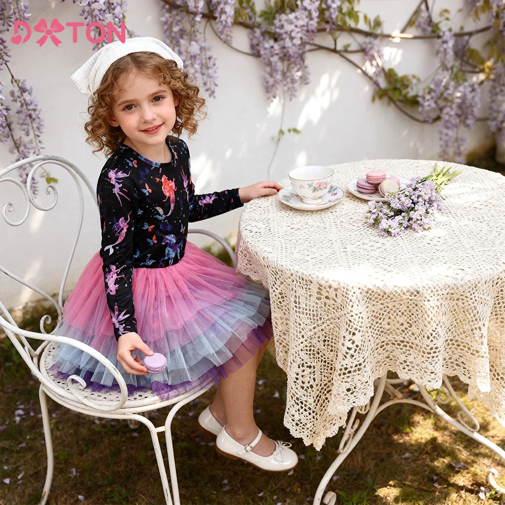 DXTON Spring Children Outfits Long Sleeve Girls Dresses Mermaid Kids Princess Tutu Dress 5 Layer Mesh Cake Holiday Girls Clothes
DXTON Spring Children Outfits Long Sleeve Girls Dresses Mermaid Kids Princess Tutu Dress 5 Layer Mesh Cake Holiday Girls Clothes