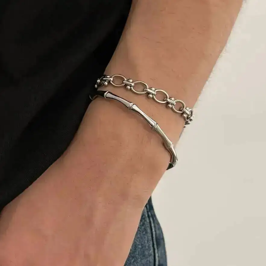 KunJoe Minimalist Stainless Steel Cuff Bracelets Bangle Men Silver Color Waterproof Bracelet Wedding Couple Luxury Jewelry Gifts
KunJoe Minimalist Stainless Steel Cuff Bracelets Bangle Men Silver Color Waterproof Bracelet Wedding Couple Luxury Jewelry Gifts