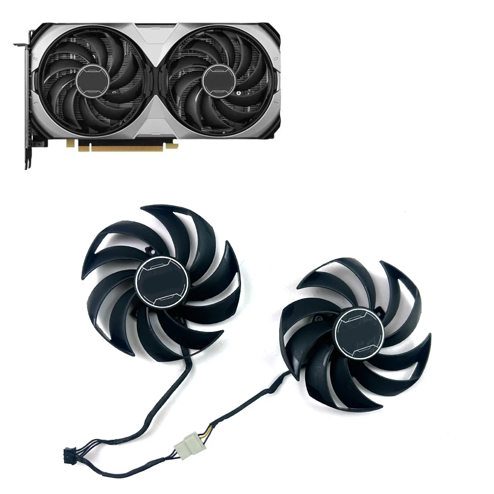 Новый охлаждающий вентилятор 95 мм, 4 контакта, PLD10010S12HH RTX4070, вентилятор графического процессора для MSI Gaming GeForce RTX 4060 Ti 4070, вентилятор Ventus 2X
Новый охлаждающий вентилятор 95 мм, 4 контакта, PLD10010S12HH RTX4070, вентилятор графического процессора для MSI Gaming GeForce RTX 4060 Ti 4070, вентилятор Ventus 2X