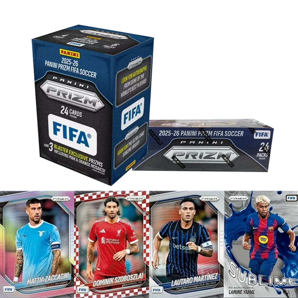 Authentic Panini Prizm 2025-26 FIFA Soccer Exclusive Mosaic Prizms Full Box Trading Collection Cards Gift Toys
Authentic Panini Prizm 2025-26 FIFA Soccer Exclusive Mosaic Prizms Full Box Trading Collection Cards Gift Toys