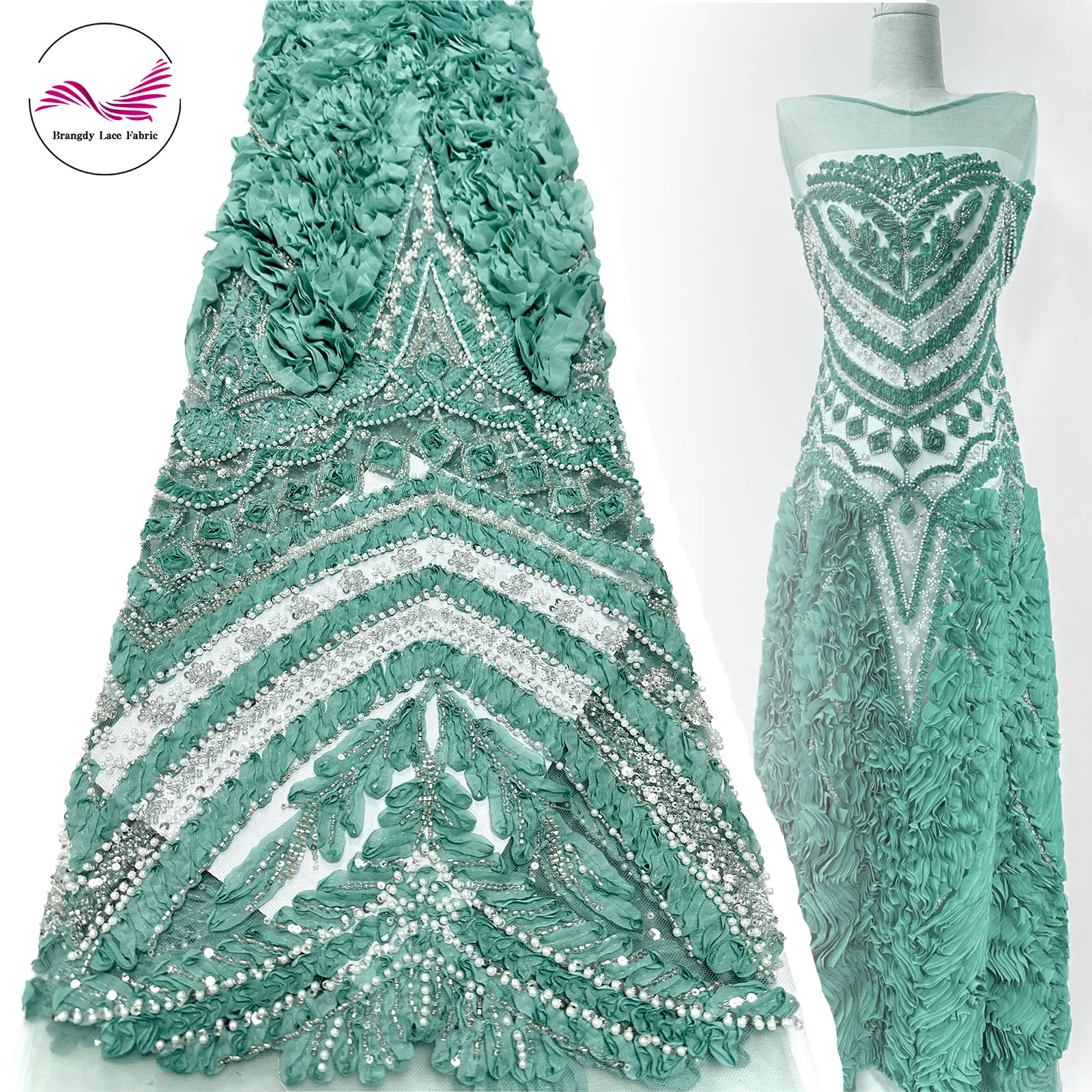 3D Luxury African Mesh Beaded Lace Fabric 2025 Nigerian Embroidery White Beaded Sequins French Tulle Lace Wedding Party Dresses
3D Luxury African Mesh Beaded Lace Fabric 2025 Nigerian Embroidery White Beaded Sequins French Tulle Lace Wedding Party Dresses