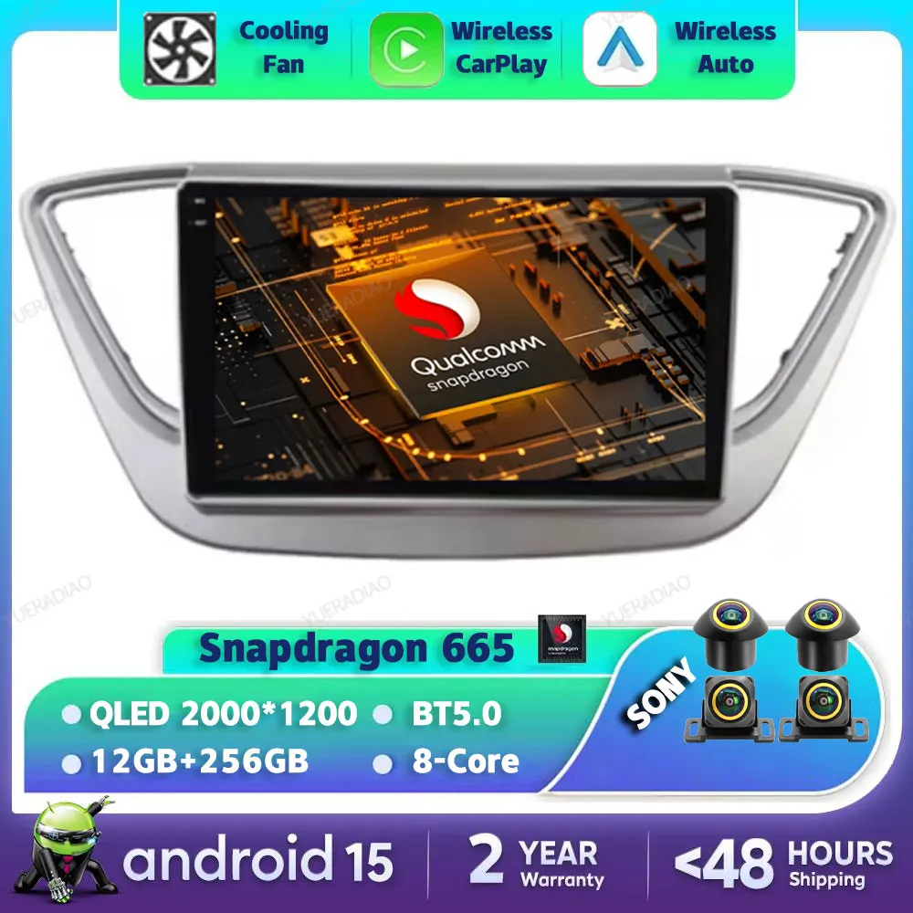 Android 15 Car Radio For Hyundai Solaris 2 2017 - 2020 QLED 4G WIFI GPS NAVI Multimedia Stereo Video Player Qualcomm Head Unit
Android 15 Car Radio For Hyundai Solaris 2 2017 - 2020 QLED 4G WIFI GPS NAVI Multimedia Stereo Video Player Qualcomm Head Unit