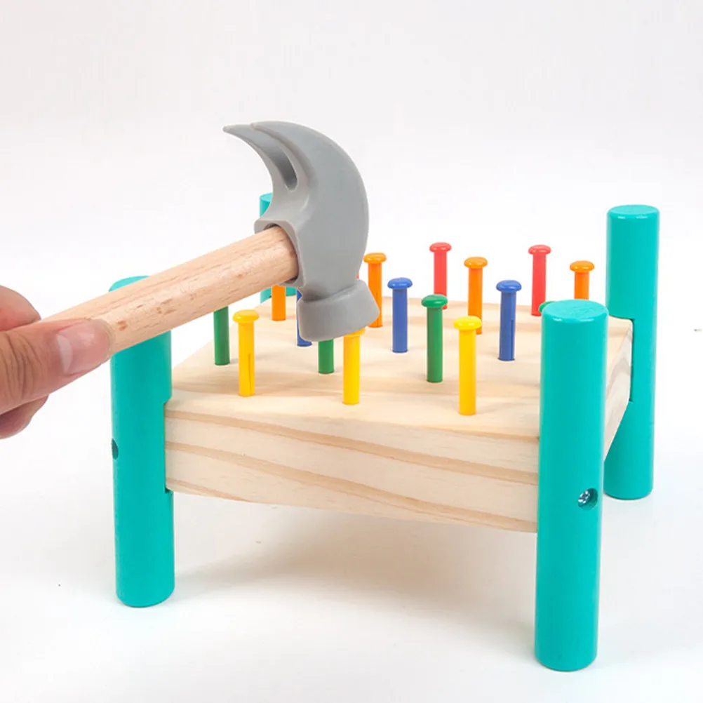 1Set Wooden Colorful Nail Platform Educational Beating Table Early Learning Matching Game Interactive Cognitive Plaything
1Set Wooden Colorful Nail Platform Educational Beating Table Early Learning Matching Game Interactive Cognitive Plaything