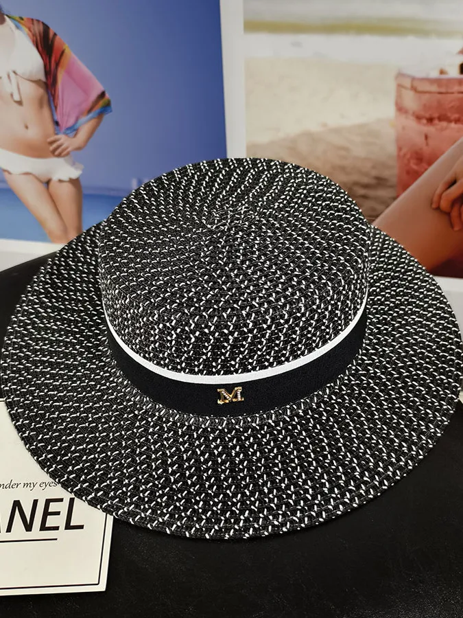 Retro Briti Sle Flat Top St Hat Women's Summer Mixed Color Woven Sunscreen Hat Beach Vaion Beach Sand Cap
Retro Briti Sle Flat Top St Hat Women's Summer Mixed Color Woven Sunscreen Hat Beach Vaion Beach Sand Cap