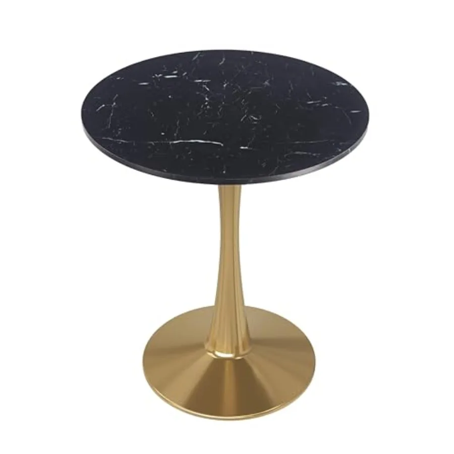 24 Wide Round Dining Table with Black Marble Top and Gold Stainless Steel Pedestal Base MDF Wood Top Mid-Century Cafe Kitchen D
24 Wide Round Dining Table with Black Marble Top and Gold Stainless Steel Pedestal Base MDF Wood Top Mid-Century Cafe Kitchen D