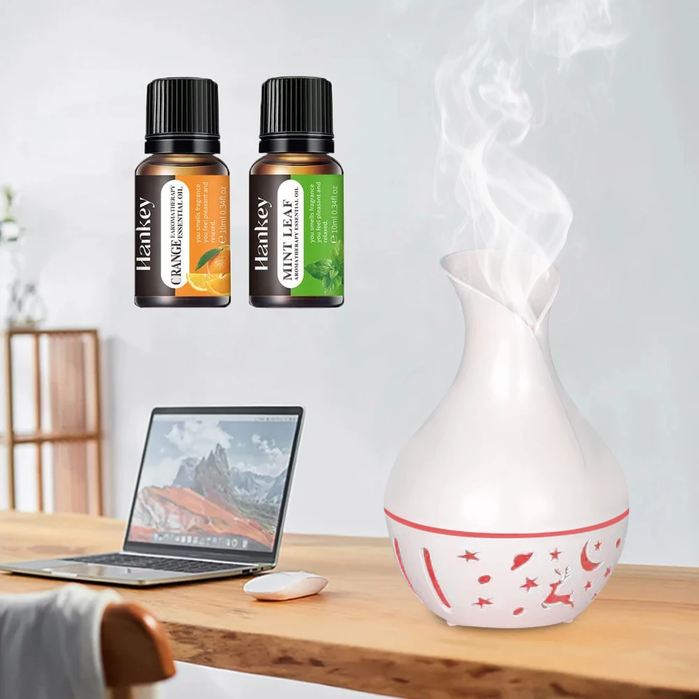 Includes two bottles of essential oil,USB Steam Ultrasonic Cool Mist Mini Humidifier Air Purifier 7 Color Change for Office Home
Includes two bottles of essential oil,USB Steam Ultrasonic Cool Mist Mini Humidifier Air Purifier 7 Color Change for Office Home